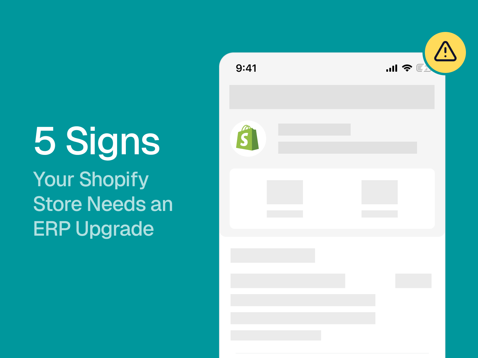 Cover Image for 5 Signs Your Shopify Store Needs an ERP Upgrade