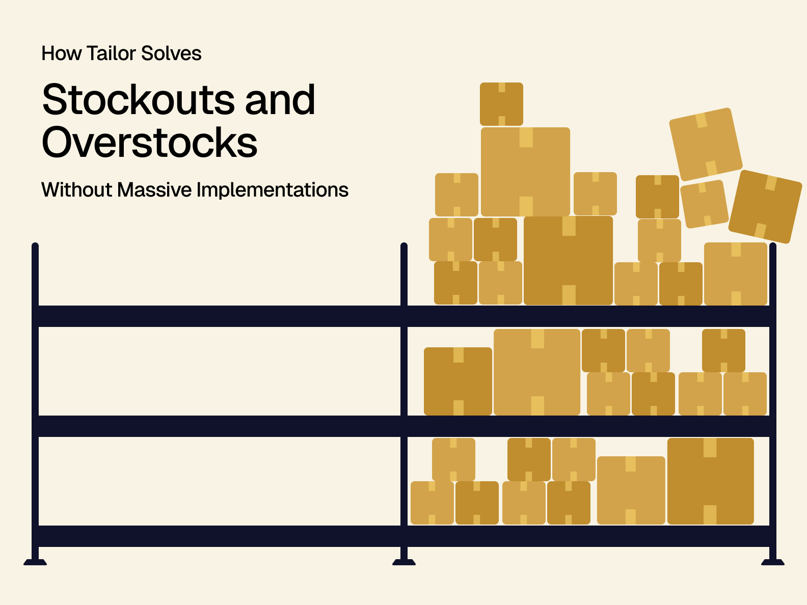Cover Image for How Tailor Solves Stockouts and Overstocks Without Massive Implementations